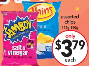 Cheap as Chips Assorted chips offer