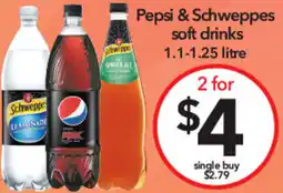 Cheap as Chips Pepsi & schweppes soft drinks offer