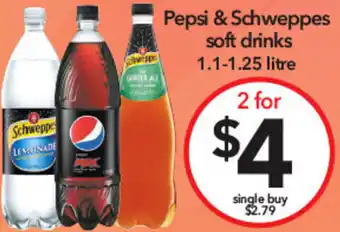 Cheap as Chips Pepsi & schweppes soft drinks offer