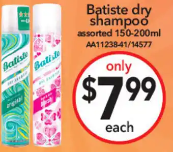 Cheap as Chips Batiste dry shampoo offer