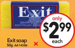 Cheap as Chips Exit soap offer