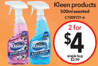 Cheap as Chips Kleen products offer