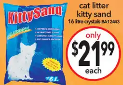 Cheap as Chips Cat litter kitty sand offer