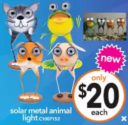 Cheap as Chips Solar metal animal light offer