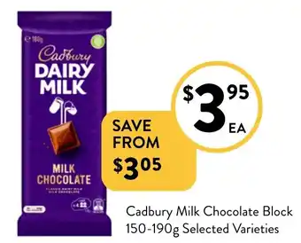 Foodworks Milk chocolate block offer