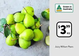 Foodworks Juicy william pears offer