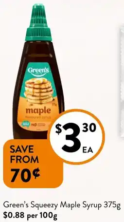 Foodworks Maple syrup offer