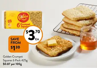 Foodworks Crumpet squares offer