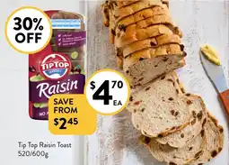 Foodworks Raisin toast offer