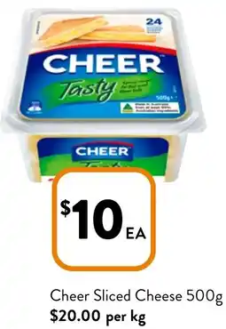 Foodworks Cheer Sliced Cheese offer