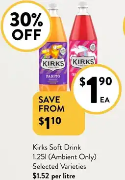 Foodworks Soft drink offer