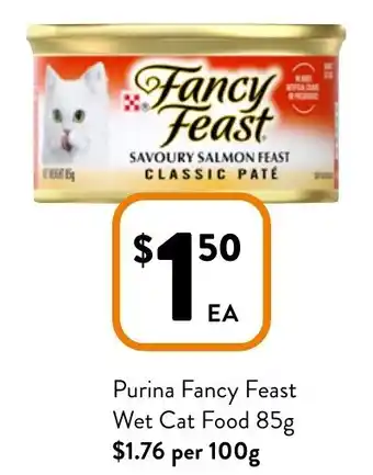 Foodworks Purina fancy feast wet cat food offer