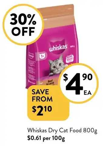 Foodworks Dry cat food offer