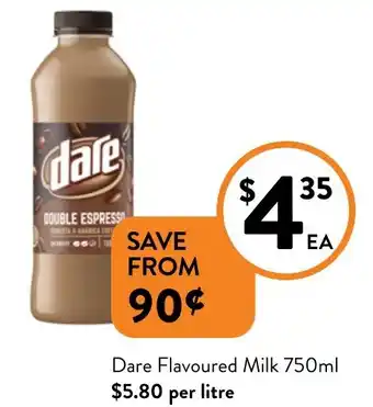 Foodworks Dare flavoured milk offer