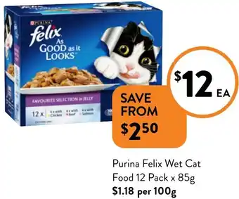 Foodworks Felix wet cat offer