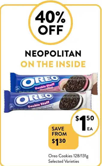 Foodworks Oreo cookies offer