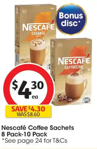 Coles Nescafé Coffee Sachets offer