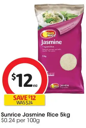 Coles Sunrice Jasmine Rice offer