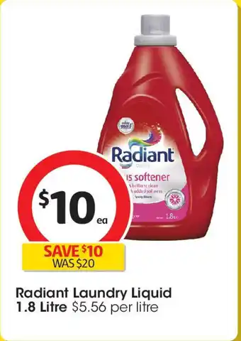 Coles Radiant Laundry Liquid offer