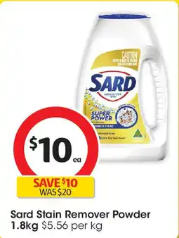 Coles Sard Stain Remover Powder offer