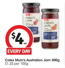 Coles Coles Mum's Australian Jam offer