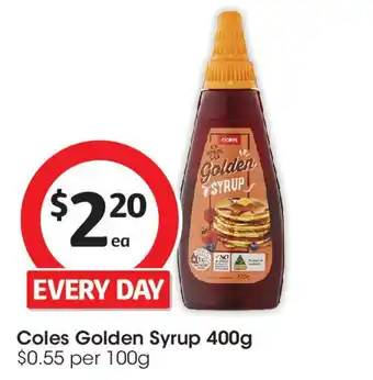 Coles Coles Golden Syrup offer