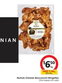 Coles Nichols Chicken Bocconcini Wingettes offer