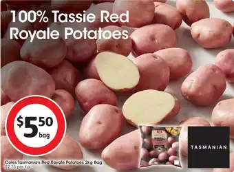 Coles Coles Tasmanian Red Royale Potatoes offer