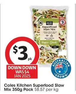 Coles Coles Kitchen Superfood Slaw Mix offer