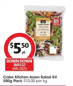 Coles Coles Kitchen Asian Salad Kit offer