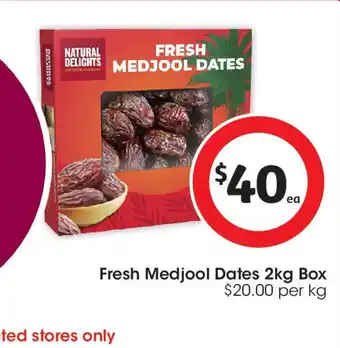 Coles Fresh Medjool Dates offer