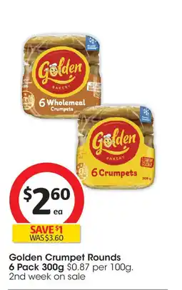 Coles Golden Crumpet Rounds offer