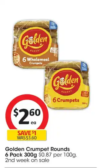 Coles Golden Crumpet Rounds offer