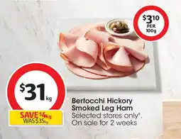 Coles Bertocchi Hickory Smoked Leg Ham offer