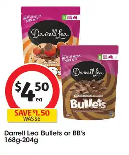 Coles Darrell Lea Bullets or BB's offer