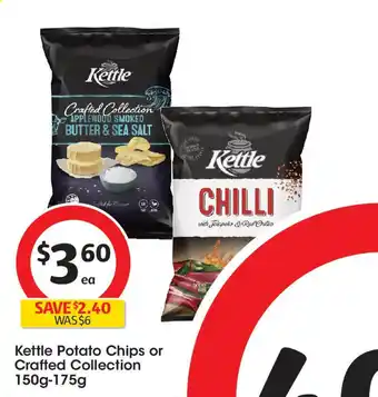 Coles Kettle Potato Chips or Crafted Collection offer