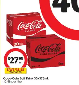 Coles Coca-Cola Soft Drink offer