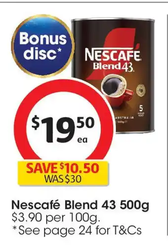 Coles Nescafé Blend 43 offer