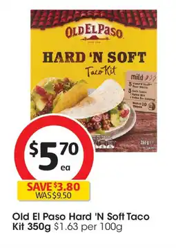 Coles Old El Paso Hard 'N Soft Taco Kit offer