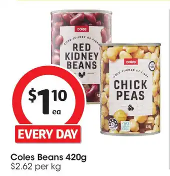 Coles Coles Beans offer