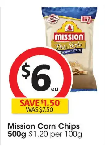 Coles Mission Corn Chips offer