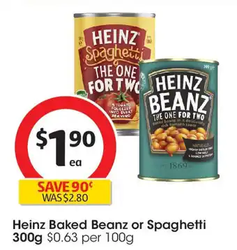 Coles Heinz Baked Beanz or Spaghetti offer