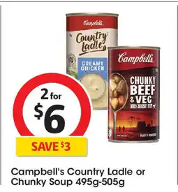 Coles Campbell's Country Ladle or Chunky Soup offer