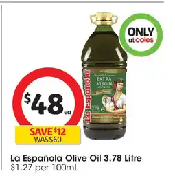 Coles La Española Olive Oil offer