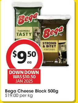 Coles Bega Cheese Block offer