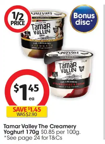 Coles Tamar Valley The Creamery Yoghurt offer