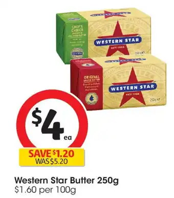 Coles Western Star Butter offer