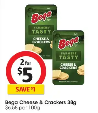 Coles Bega Cheese and Crackers offer