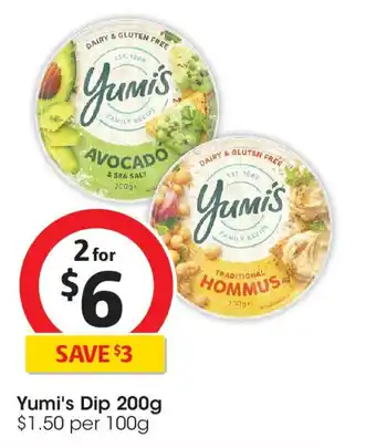 Coles Yumi's Dip offer