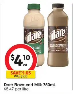 Coles Dare Flavoured Milk offer